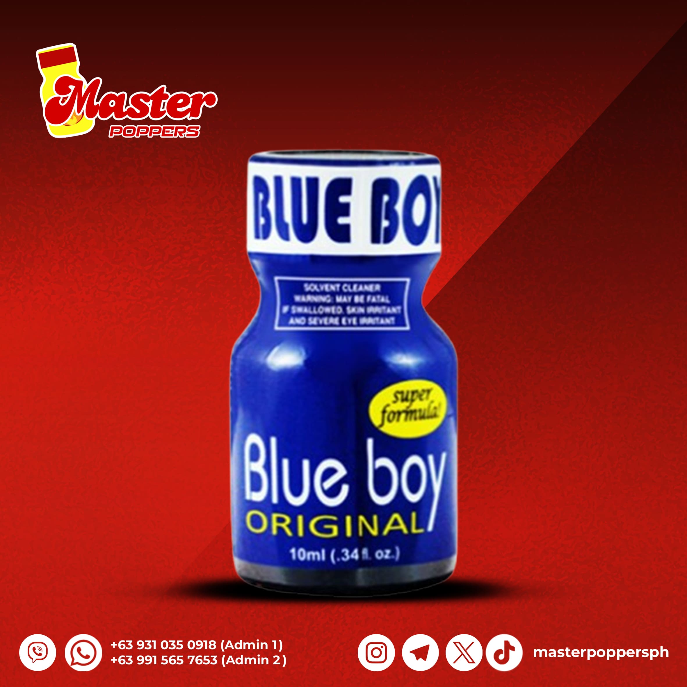 Blue Boy Poppers 10 ml
