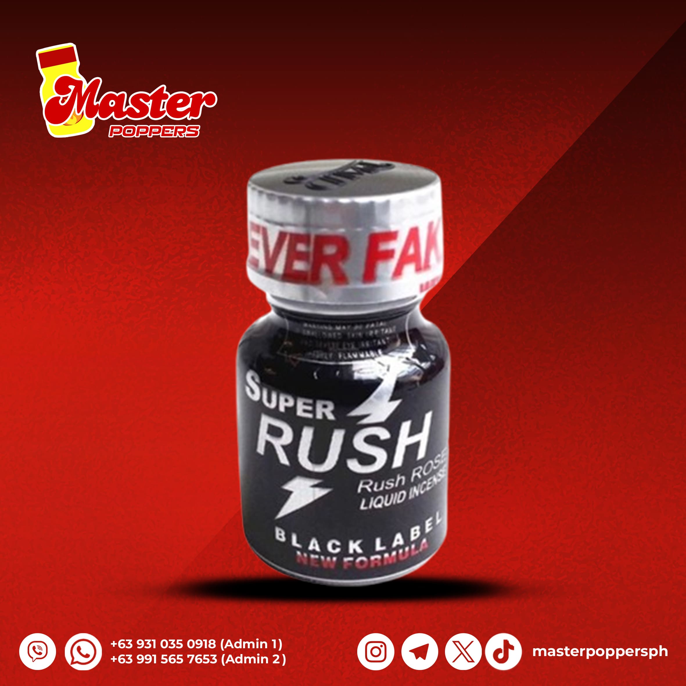 Super Rush Black Label Poppers 10ml