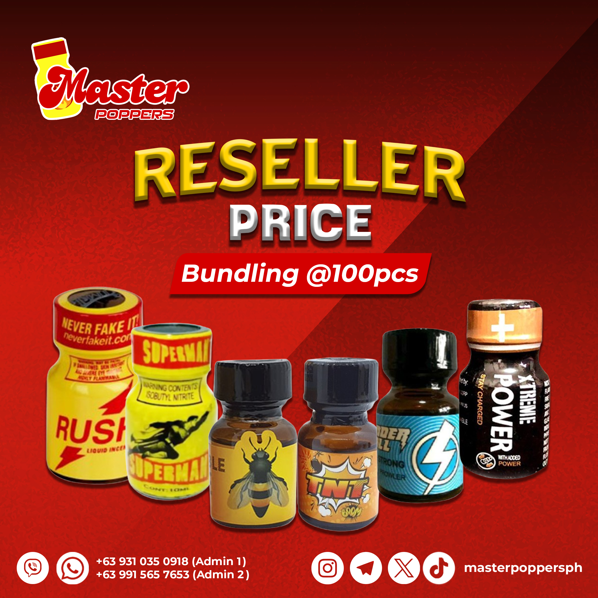 Bundling 100 pcs Mix 10ml